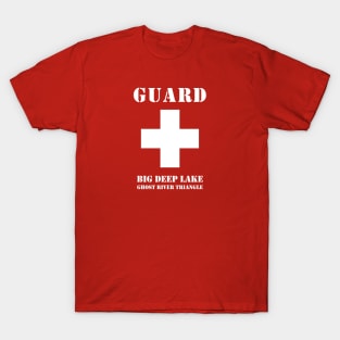 Big Deep Lake Lifeguard - white T-Shirt